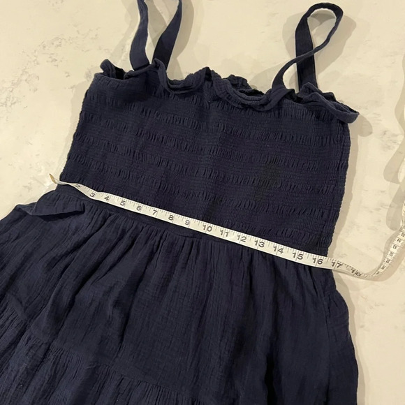 C&C California Blue Sleeveless Pleated Sundress - Picture 9 of 12